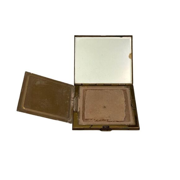 Vintage Mother of Pearl Compact with Mirror – Art Deco Vanity Accessory - Picture 5 of 6